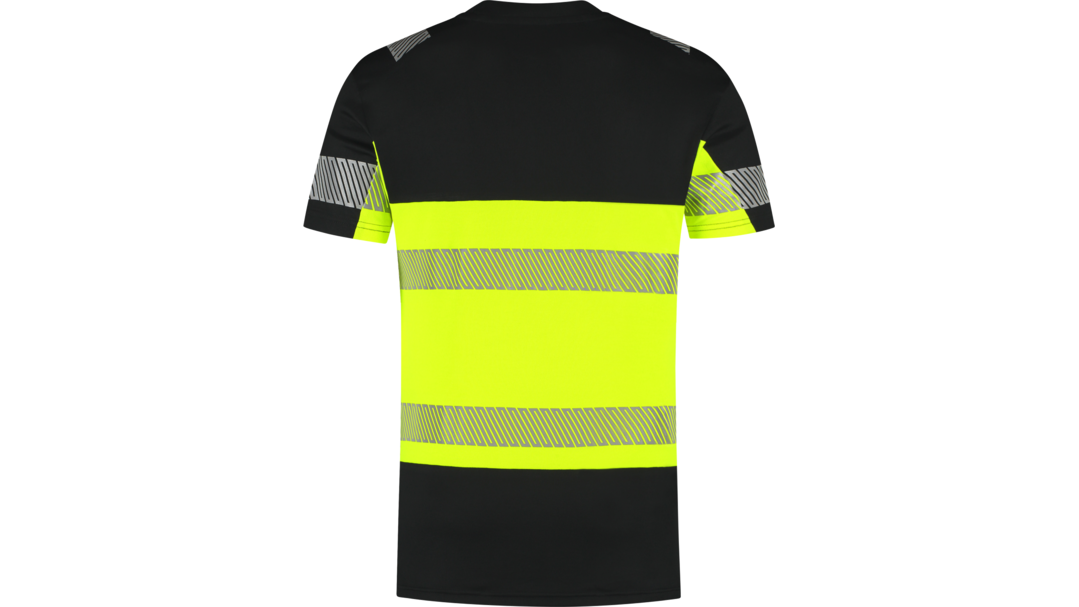 Santino T-shirt Haris Black / Fluor Yellow, S