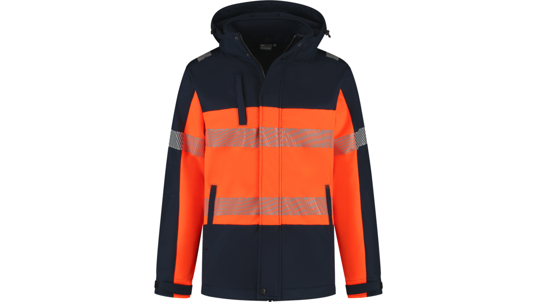 Santino Softshell Jacket Hinto Real Navy / Fluor Orange, S