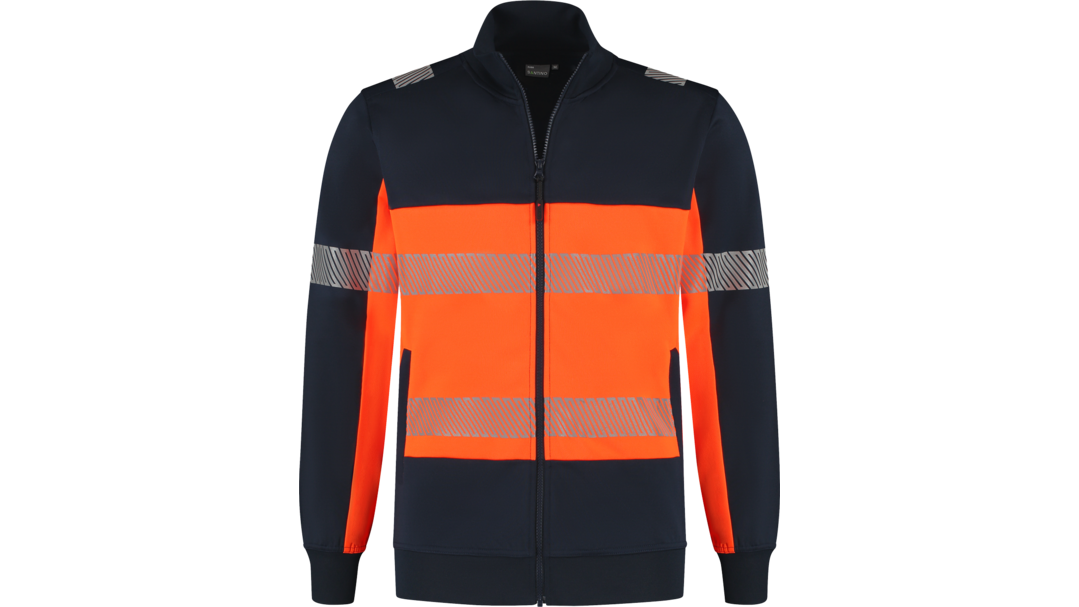 Santino Sweatvest Hugo Real Navy / Fluor Orange, S