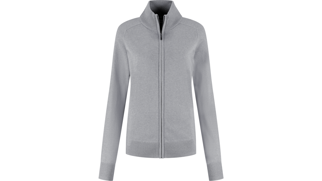 Santino Zip Cardigan Plano Ladies Sport Grey, XS