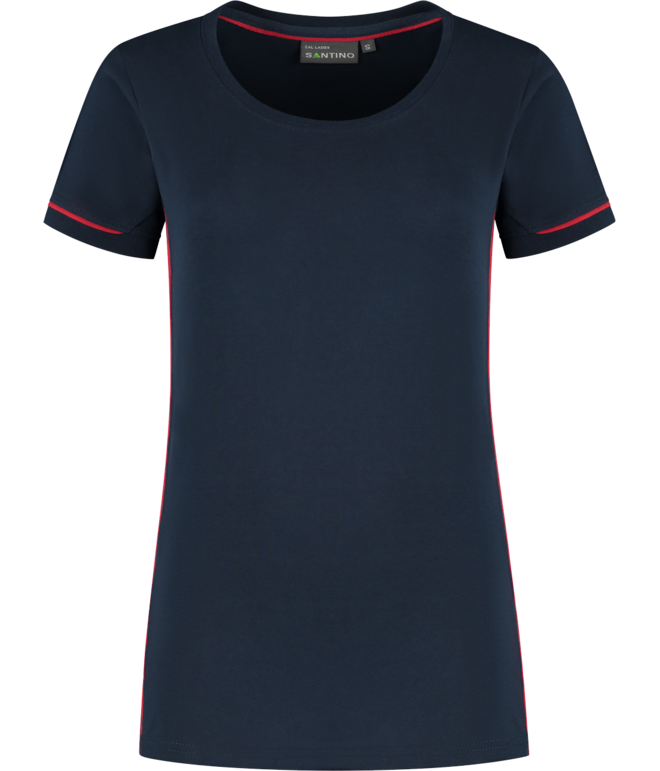 Santino T-shirt Cal Ladies Real Navy / Red, XS
