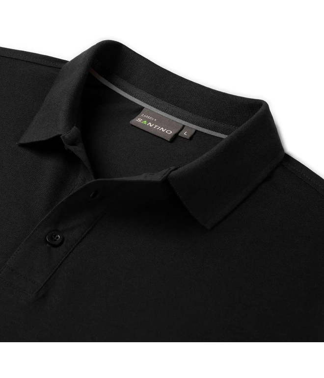 Santino Poloshirt Carsen+ Black / Sport Grey, S