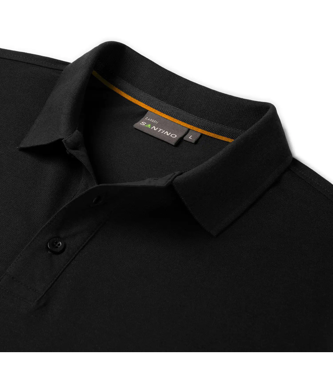 Santino Poloshirt Carsen Black / Orange, S