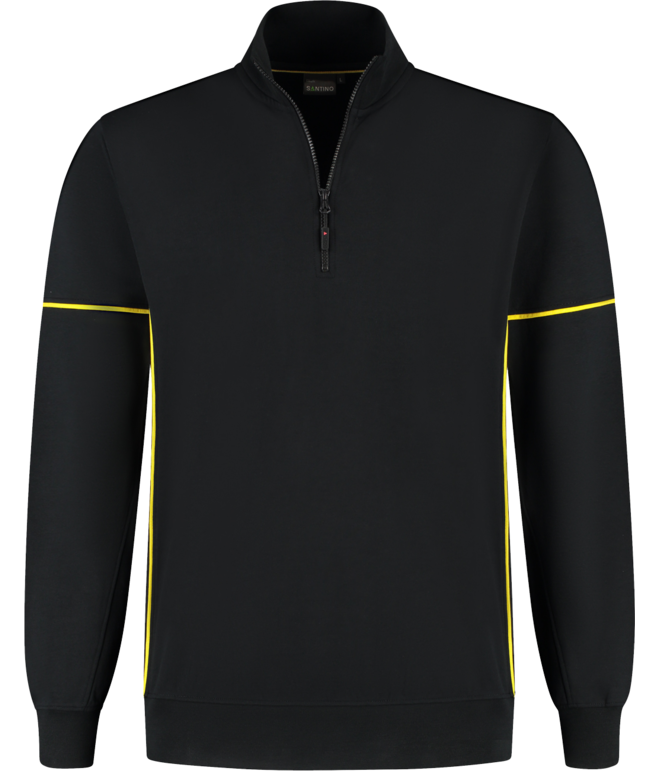 Santino Zipsweater Collin Black / Yellow, S