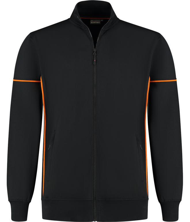 Santino Sweatvest Colt Black / Orange, S