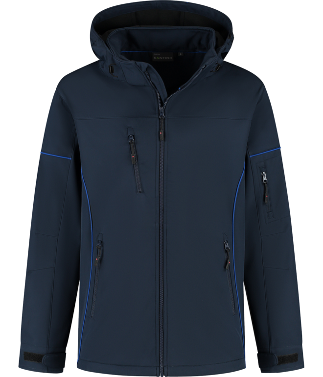 Santino Softshell Jacket Curtis Real Navy / Royal Blue, S