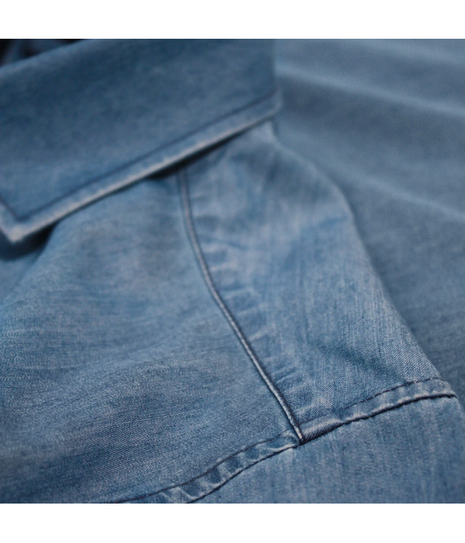 Santino Shirt Felix Washed Denim, S