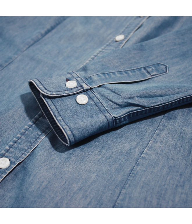 Santino Shirt Felix Ladies Washed Denim, XS