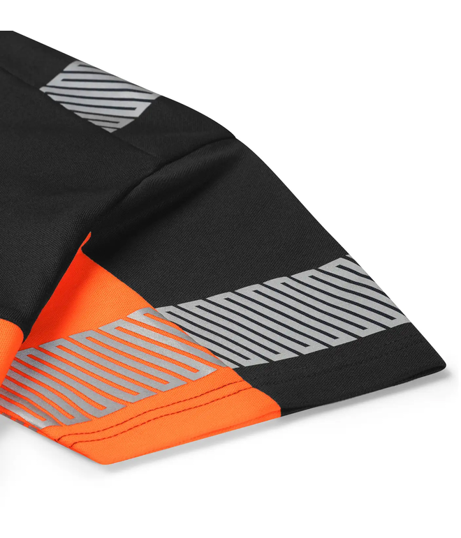 Santino T-shirt Haris Black / Fluor Orange, S