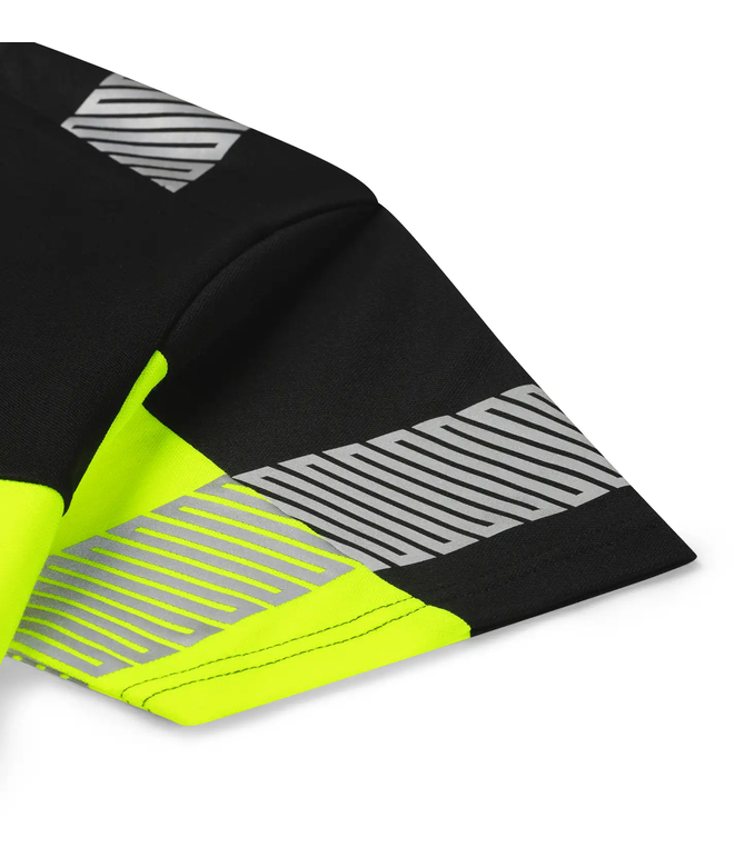 Santino T-shirt Haris Black / Fluor Yellow, S