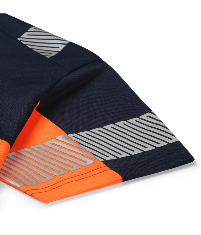 Santino T-shirt Haris Real Navy / Fluor Orange, S