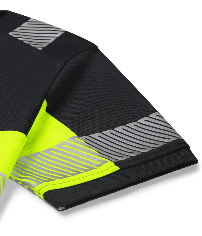 Santino Poloshirt Heda Black / Fluor Yellow, S