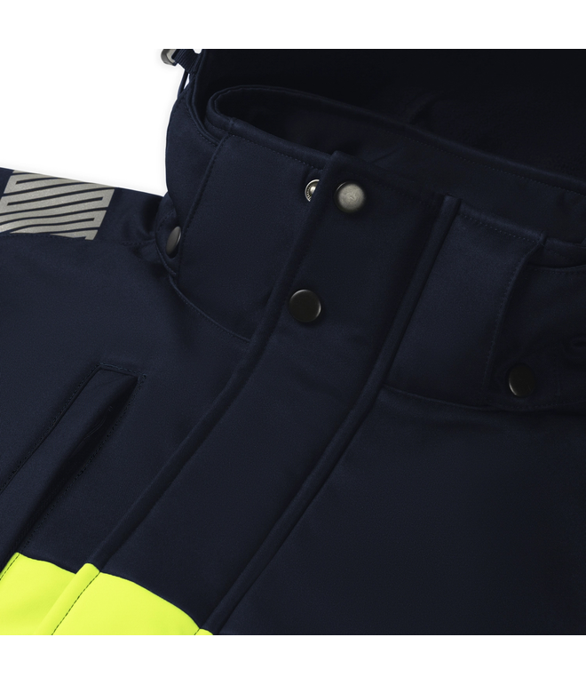 Santino Softshell Jacket Hinto Real Navy / Fluor Yellow, S