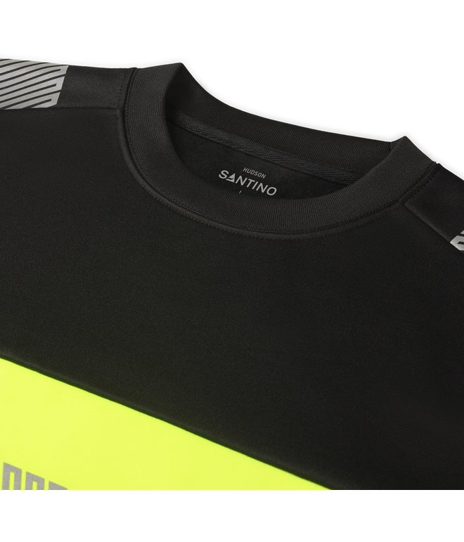 Santino Sweater Hudson Black / Fluor Yellow, S