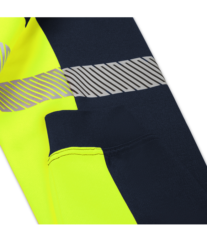 Santino Sweater Hudson Real Navy / Fluor Yellow, S