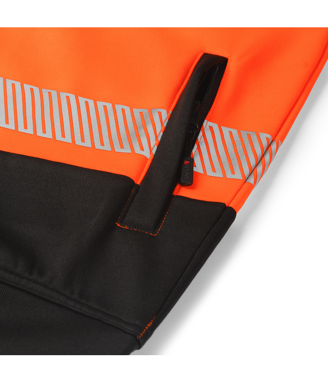 Santino Sweatvest Hugo Black / Fluor Orange, S