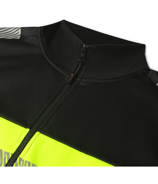 Santino Sweatvest Hugo Black / Fluor Yellow, S