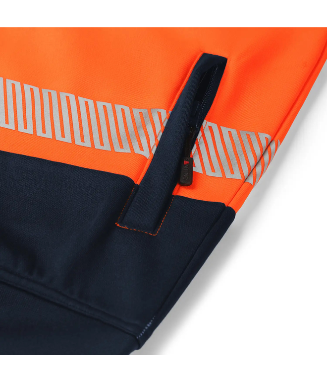 Santino Sweatvest Hugo Real Navy / Fluor Orange, S