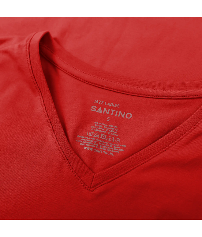 Santino T-shirt Jazz Ladies Red, XS
