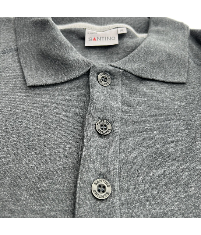 Santino Polosweater Ramon Dark Grey, S