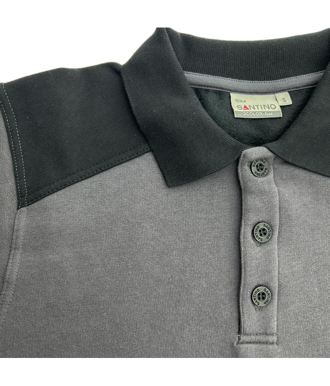 Santino Polosweater Tesla Graphite / Black, S