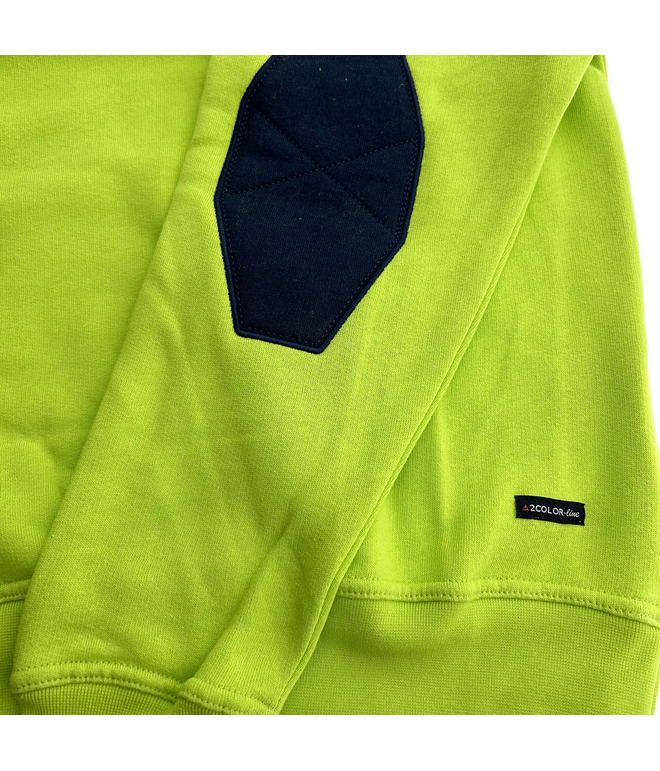 Santino Polosweater Tesla Lime / Real Navy, L