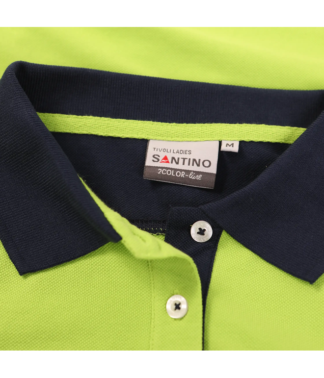 Santino Poloshirt Tivoli Ladies Lime / Real Navy, XL