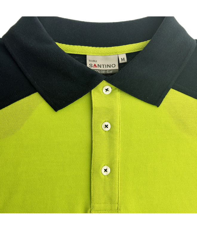Santino Poloshirt Tivoli Lime / Real Navy, XL