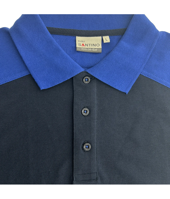 Santino Poloshirt Tivoli Real Navy / Royal Blue, S