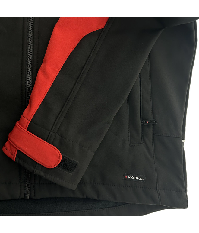 Santino Softshell Jacket Tour Black / Red, M