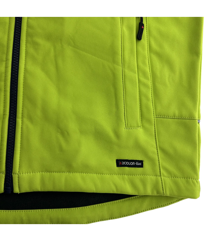 Santino Softshell Jacket Tour Lime / Real Navy, S