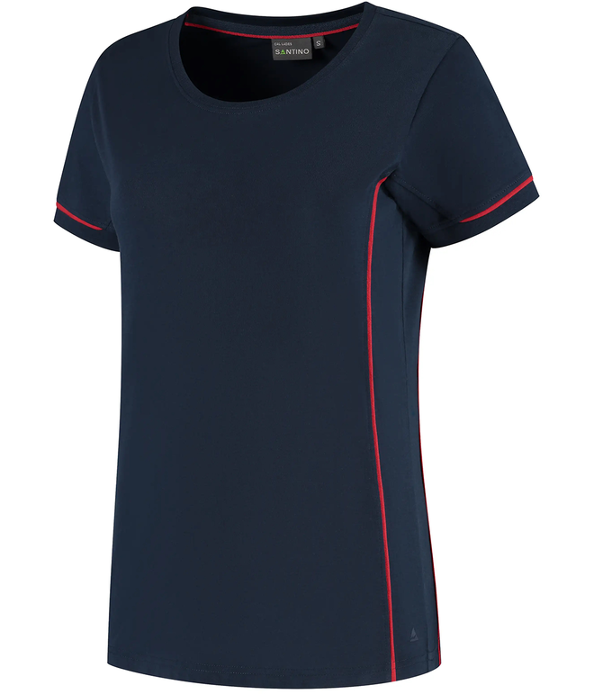 Santino T-shirt Cal Ladies Real Navy / Red, XS