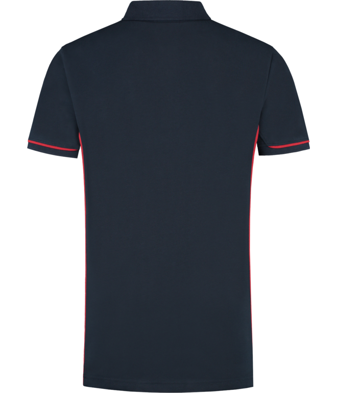 Santino Poloshirt Carsen+ Real Navy / Red, M