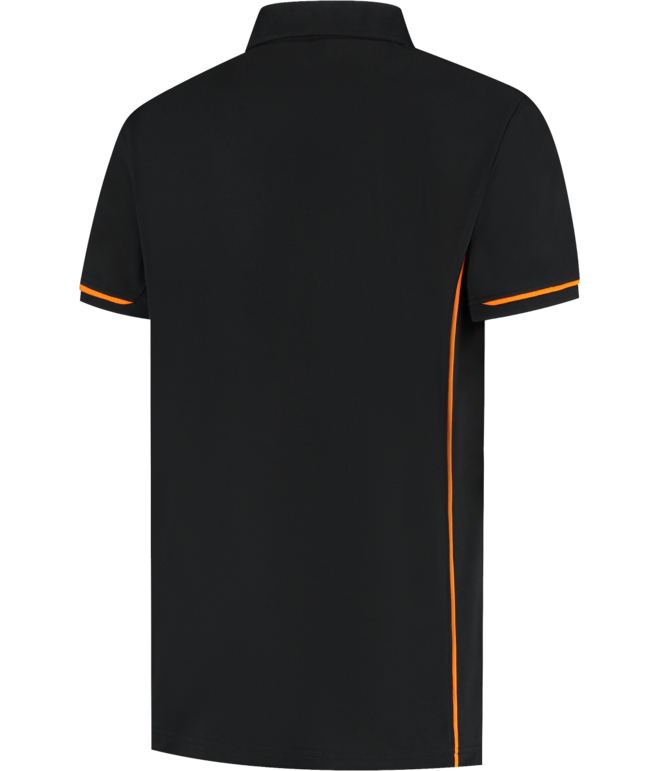 Santino Poloshirt Carsen Black / Orange, S