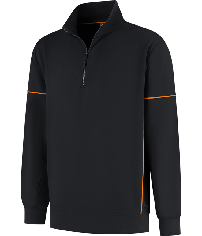 Santino Zipsweater Collin Black / Orange, S