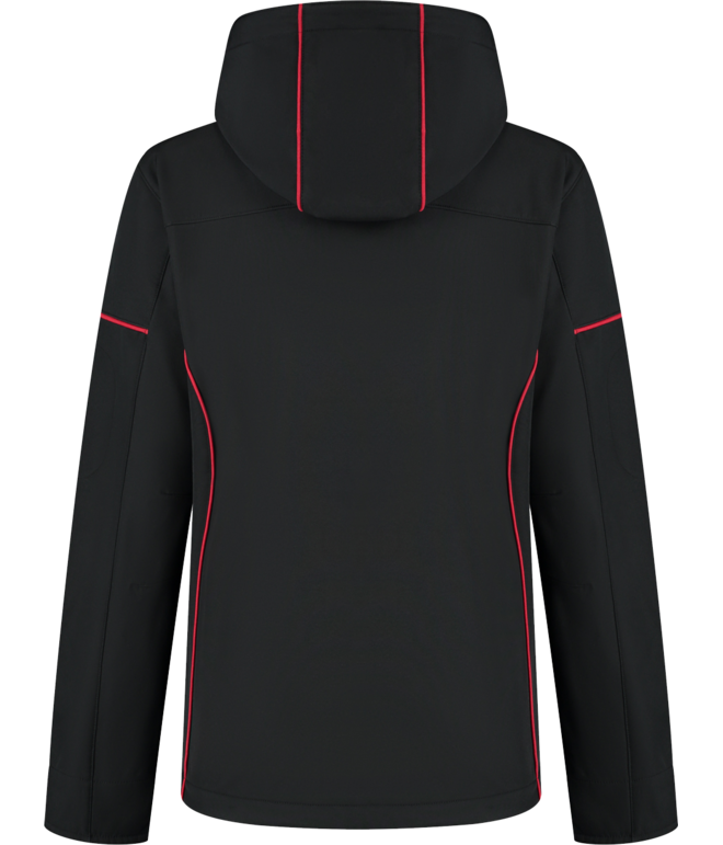 Santino Softshell Jacket Curtis Ladies Black / Red, XS