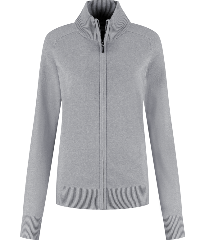 Santino Zip Cardigan Plano Ladies Sport Grey, XS
