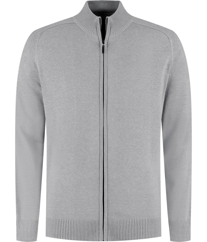 Santino Zip Cardigan Plano Sport Grey, S
