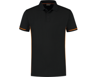 Santino Poloshirt Carsen Black / Orange, S