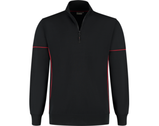 Santino Zipsweater Collin Black / Red, S