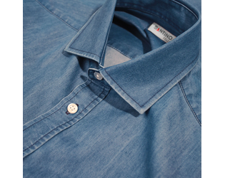 Santino Shirt Felix Washed Denim, S