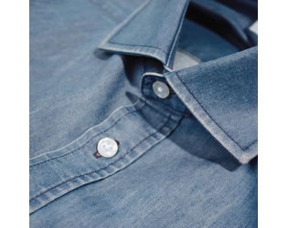 Santino Shirt Felix Washed Denim, S