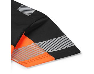 Santino T-shirt Haris Black / Fluor Orange, S
