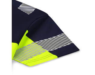 Santino T-shirt Haris Real Navy / Fluor Yellow, S
