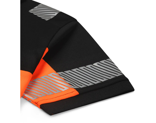Santino Poloshirt Heda Black / Fluor Orange, S