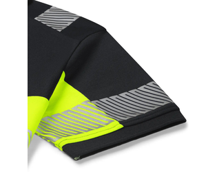 Santino Poloshirt Heda Black / Fluor Yellow, S