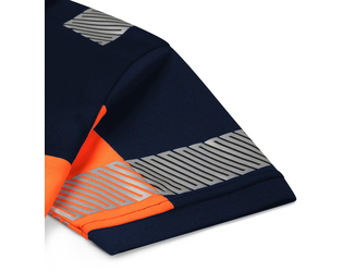 Santino Poloshirt Heda Real Navy / Fluor Orange, S