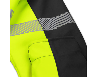 Santino Softshell Jacket Hinto Black / Fluor Yellow, S