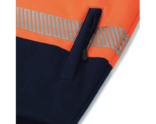 Santino Softshell Jacket Hinto Real Navy / Fluor Orange, S