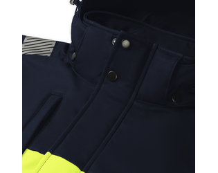Santino Softshell Jacket Hinto Real Navy / Fluor Yellow, S